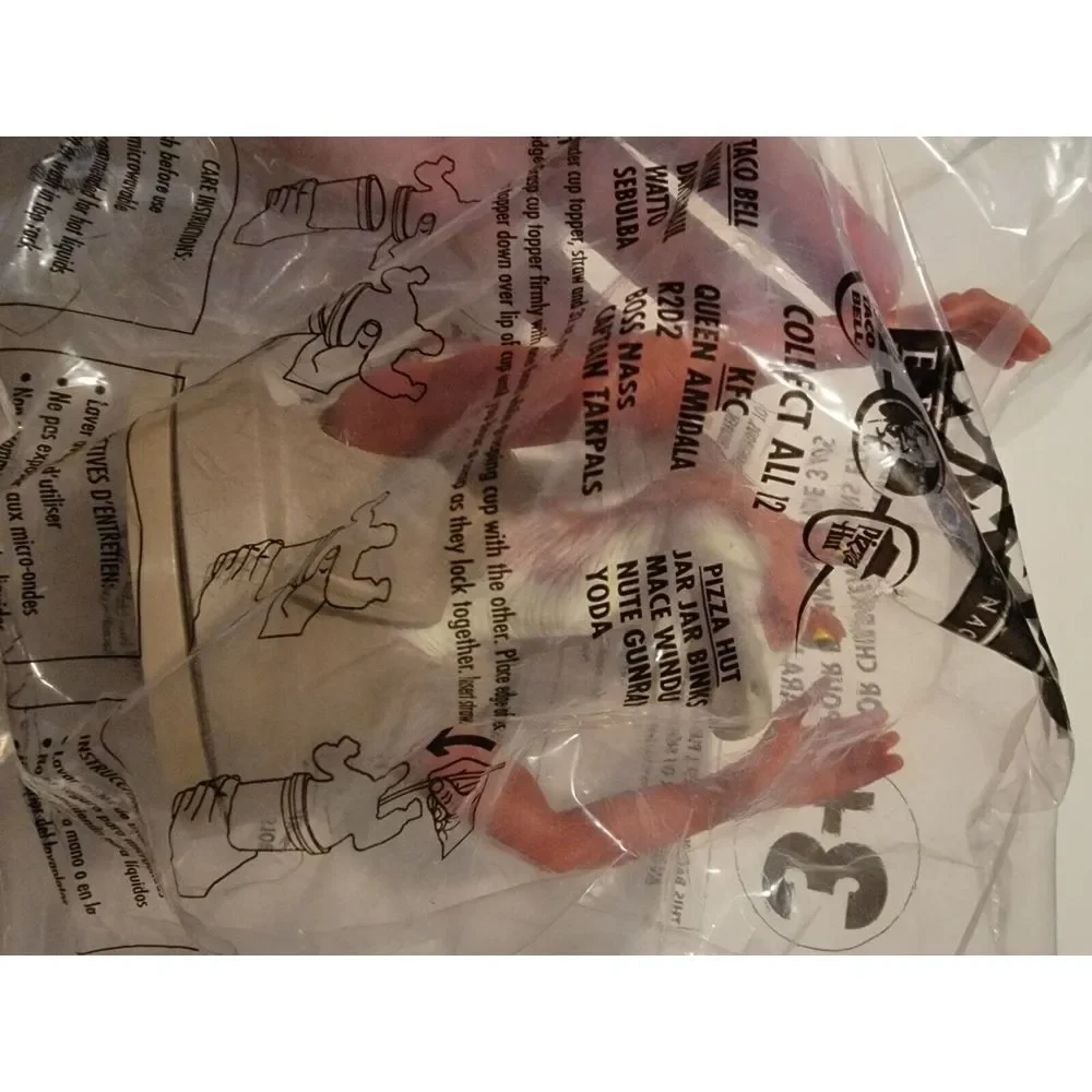 Star Wars Episode 1 Cup Only KFC Taco Bell Pizza Hut 1999 Vintage Topper Sealed